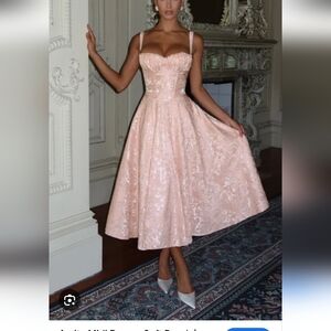 BabyBoo Amity Midi Soft Peach Elegant Dress